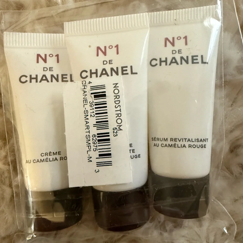 CHANEL No.1 Skincare Trio:Serum, Revitalizing Rich Cream and Red Camellia Cream